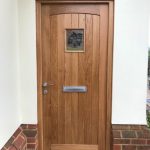 Solid Oak Front Door With Vision Panel