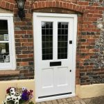 Painted Hardwood Glazed Front Door