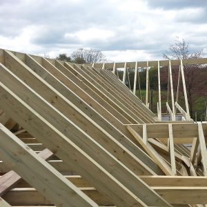 Bespoke joinery roof construction
