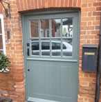 A door made using bespoke timber joinery design