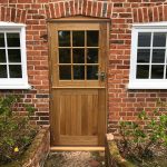 European oak stable door installation