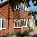 Flush sash wooden timber windows