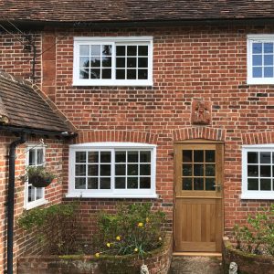 Heritage double glazed windows with georgian bar detail