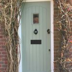 Chartwell green painted timber door