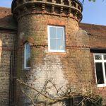 Window installed on pigeon tower cottage