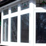 Double glazed bay timber windows