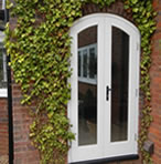 Traditional handcrafted wooden door