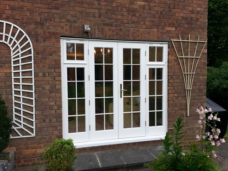 Timber french doors external photo