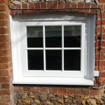 Timber window with georgian bars