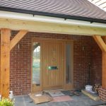 Farthings oak door with silver hardware