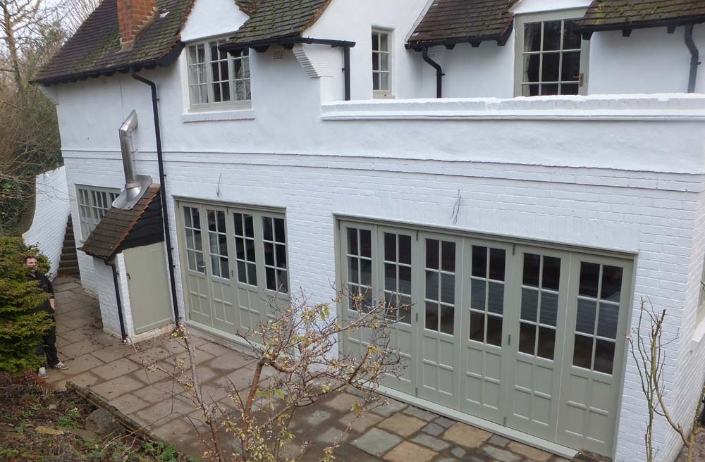 Painted bifold doors