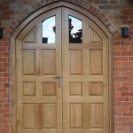 Solid Oak Curved Double Doors