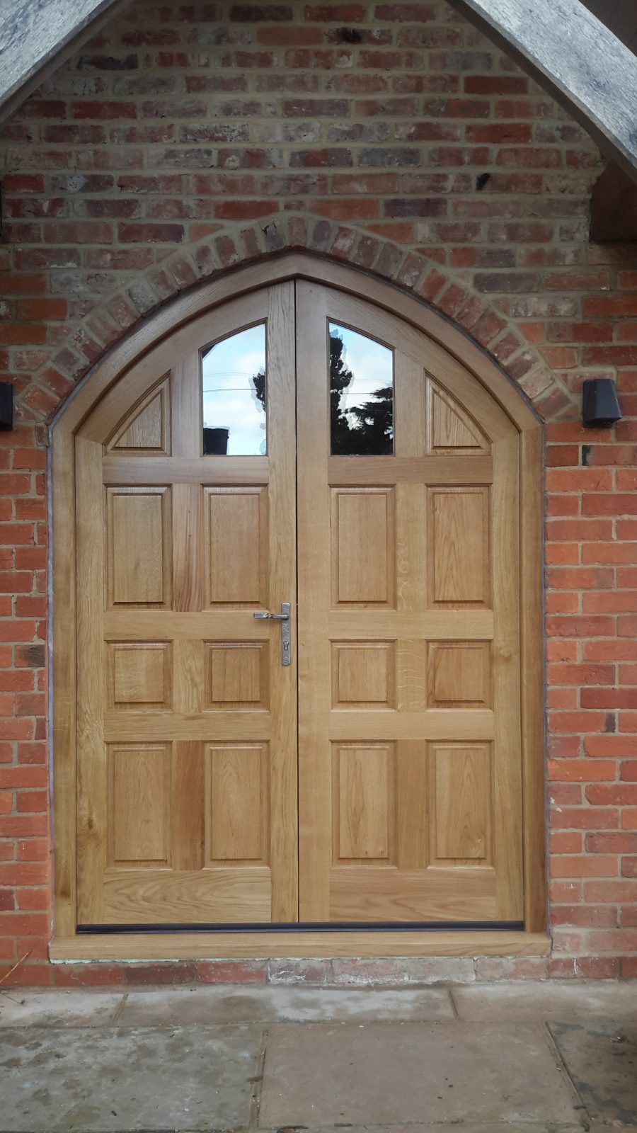 Solid Oak Curved Double Doors
